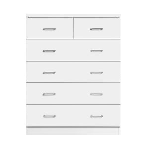 White Tallboy Dresser Table With 6 Chest Of Drawers