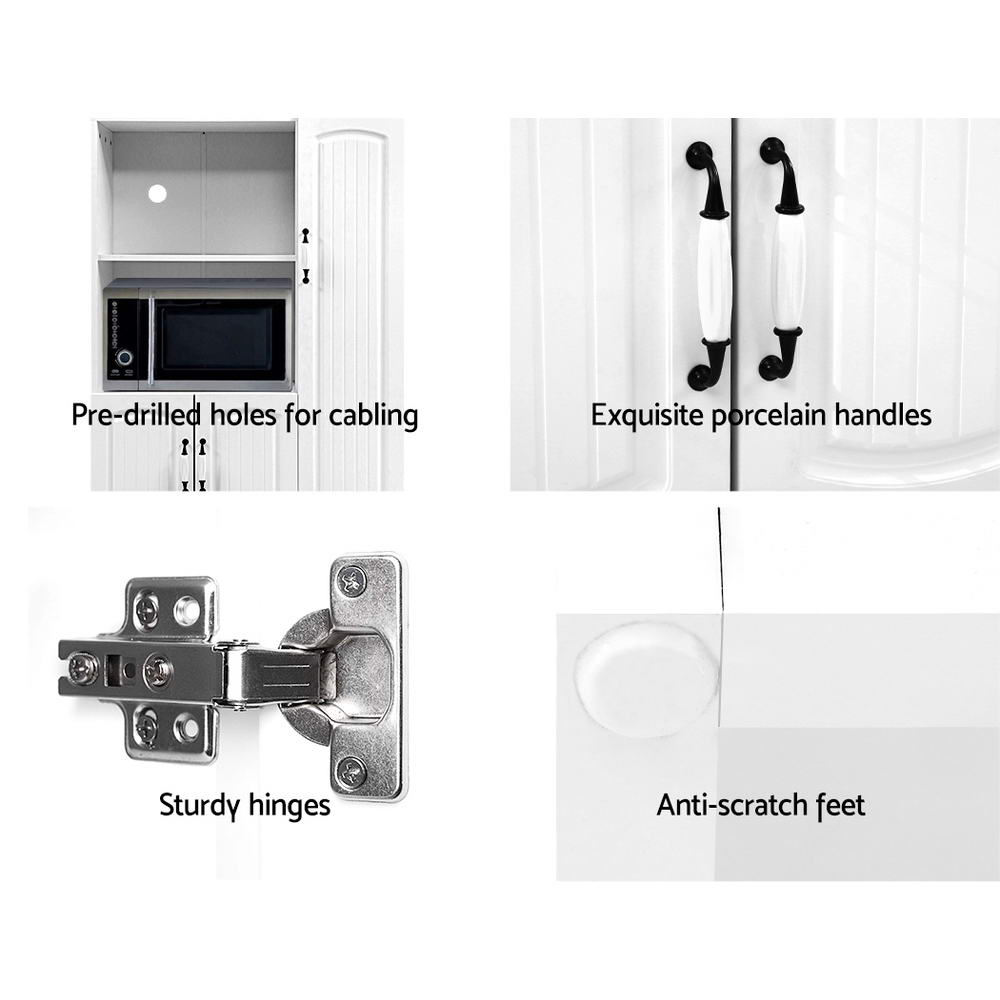 White Hallway / Kitchen Buffet Sideboard Cabinet