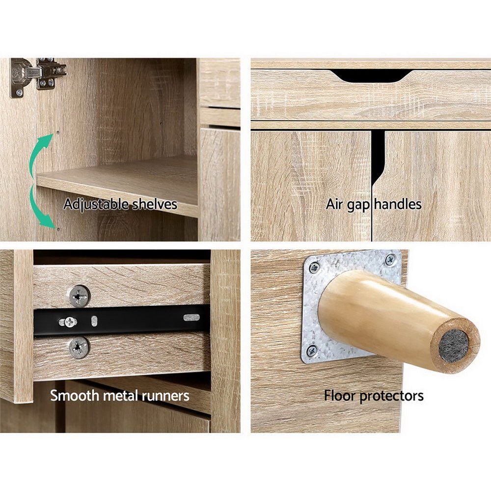 120cm Storage Drawer Cupboard
