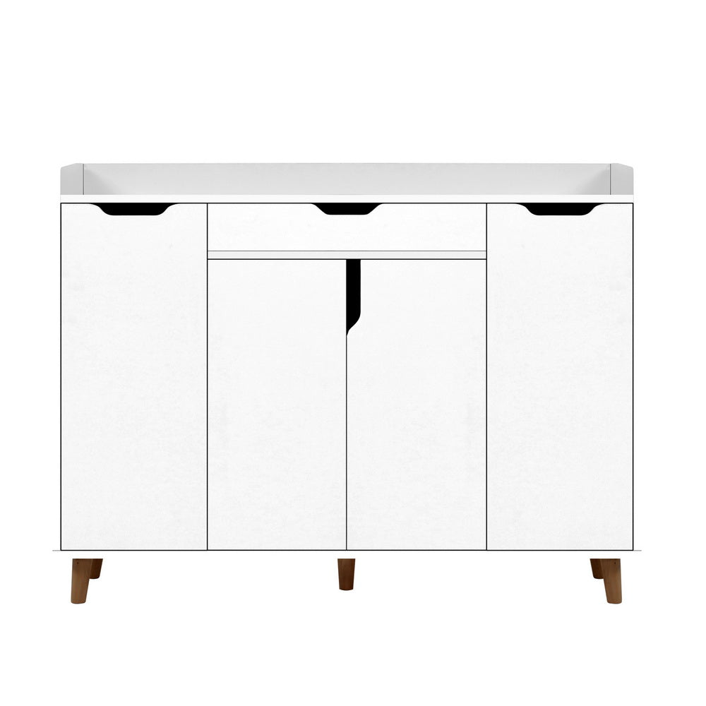 120cm White Drawer Organizer Cupboard