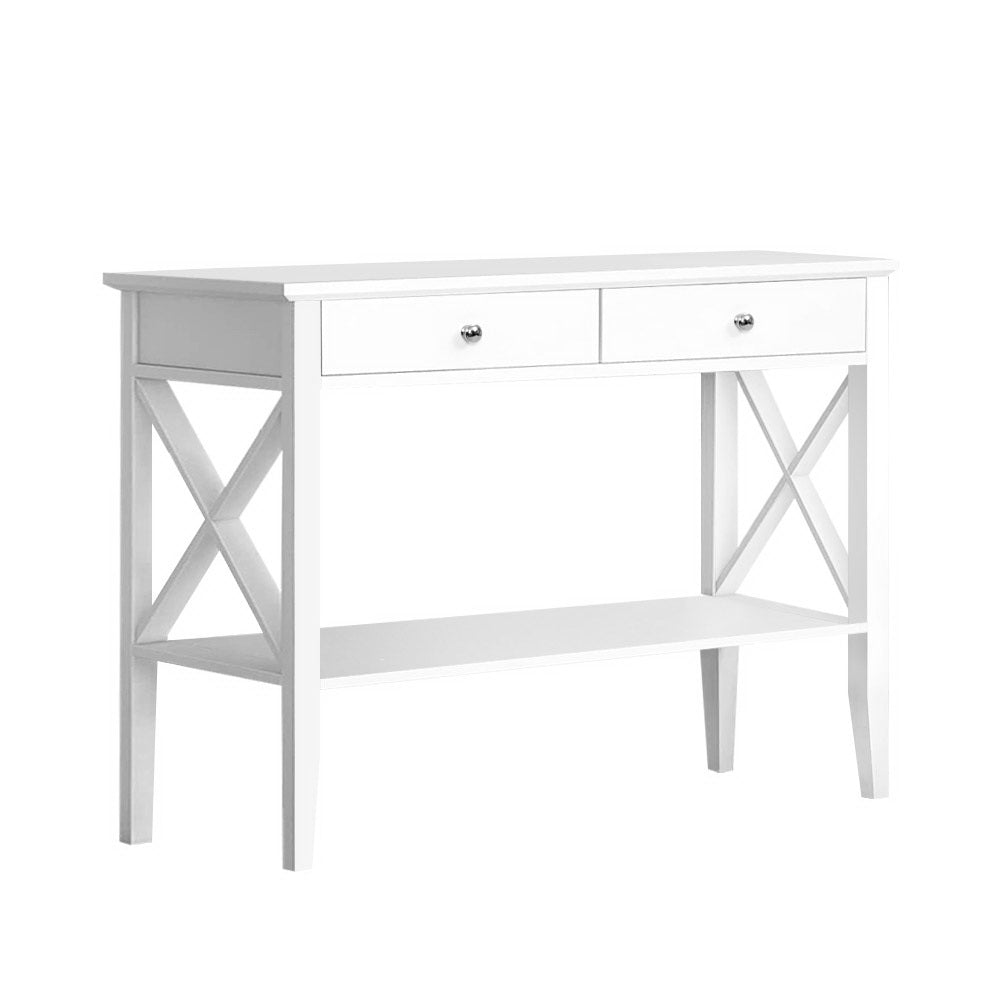White Hallway Console Table / Bench