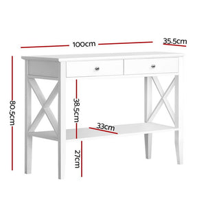 White Hallway Console Table / Bench