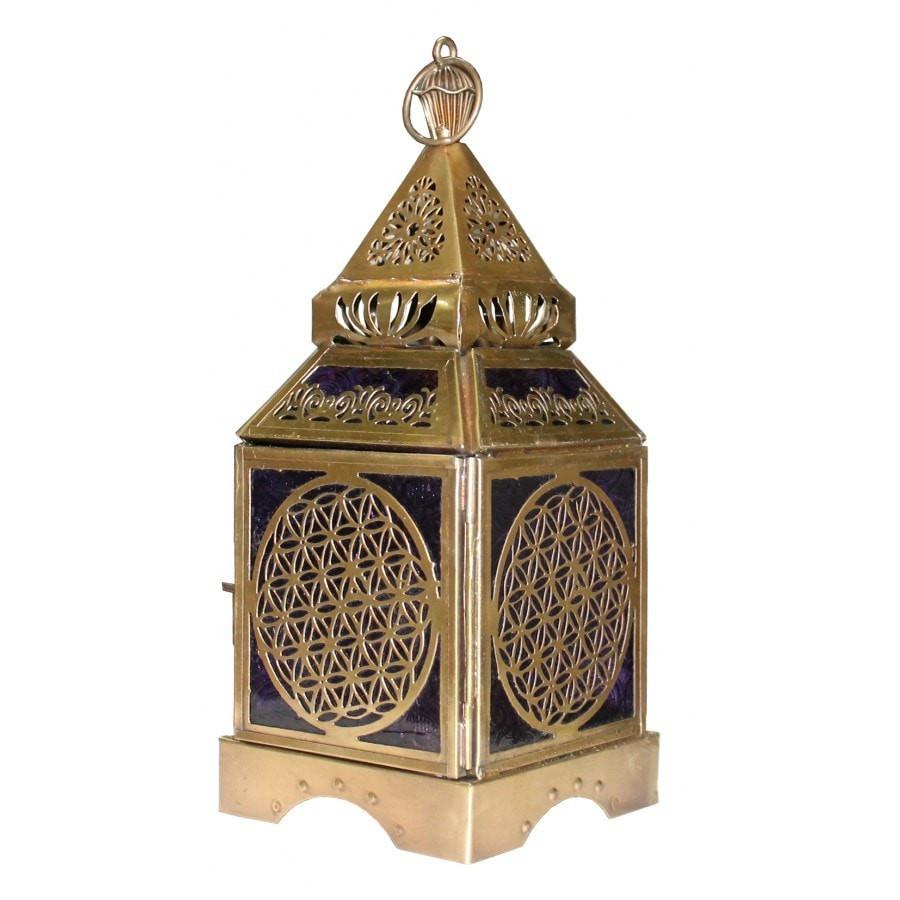 Flower of Life Gold Lantern