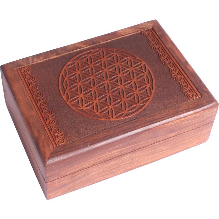 Flower of Life Wooden Box
