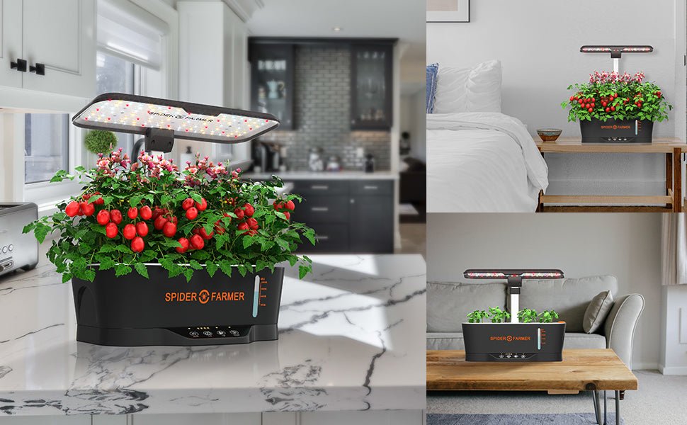 Fully Automatic Kitchen Smart Herb Garden With LED Grow Light