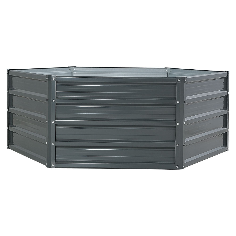 Galvanized Steel Garden Bed - 130X130X46CM - Twin Pack