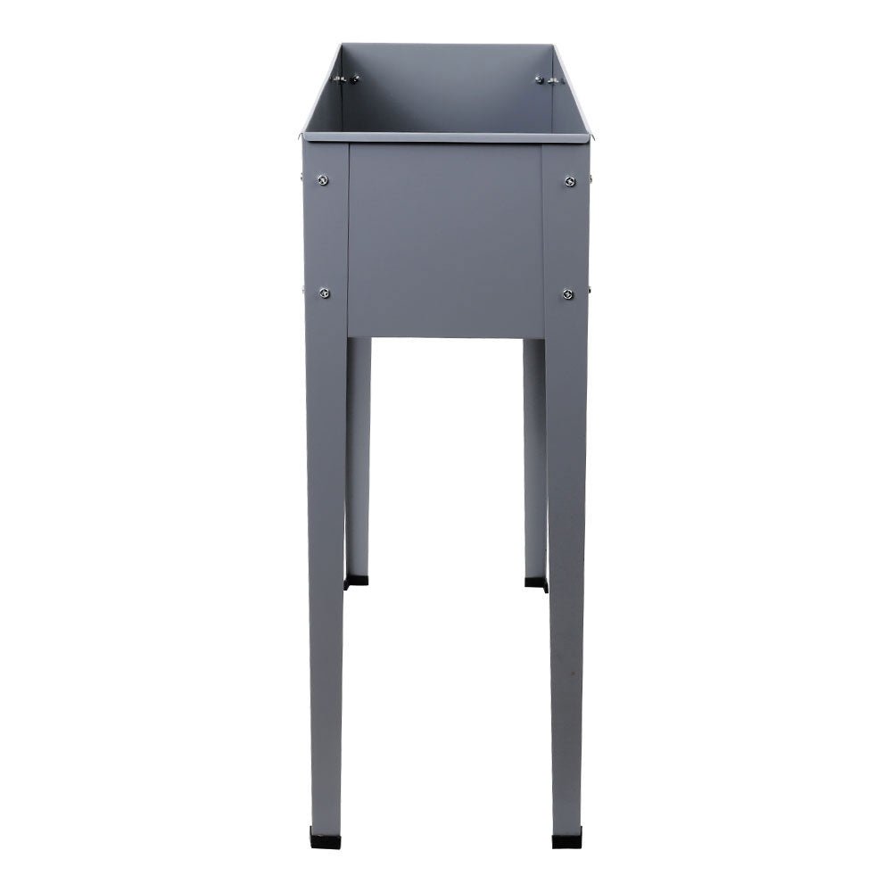 100X80X30CM Galvanised Steel Raised Planter Standing Box