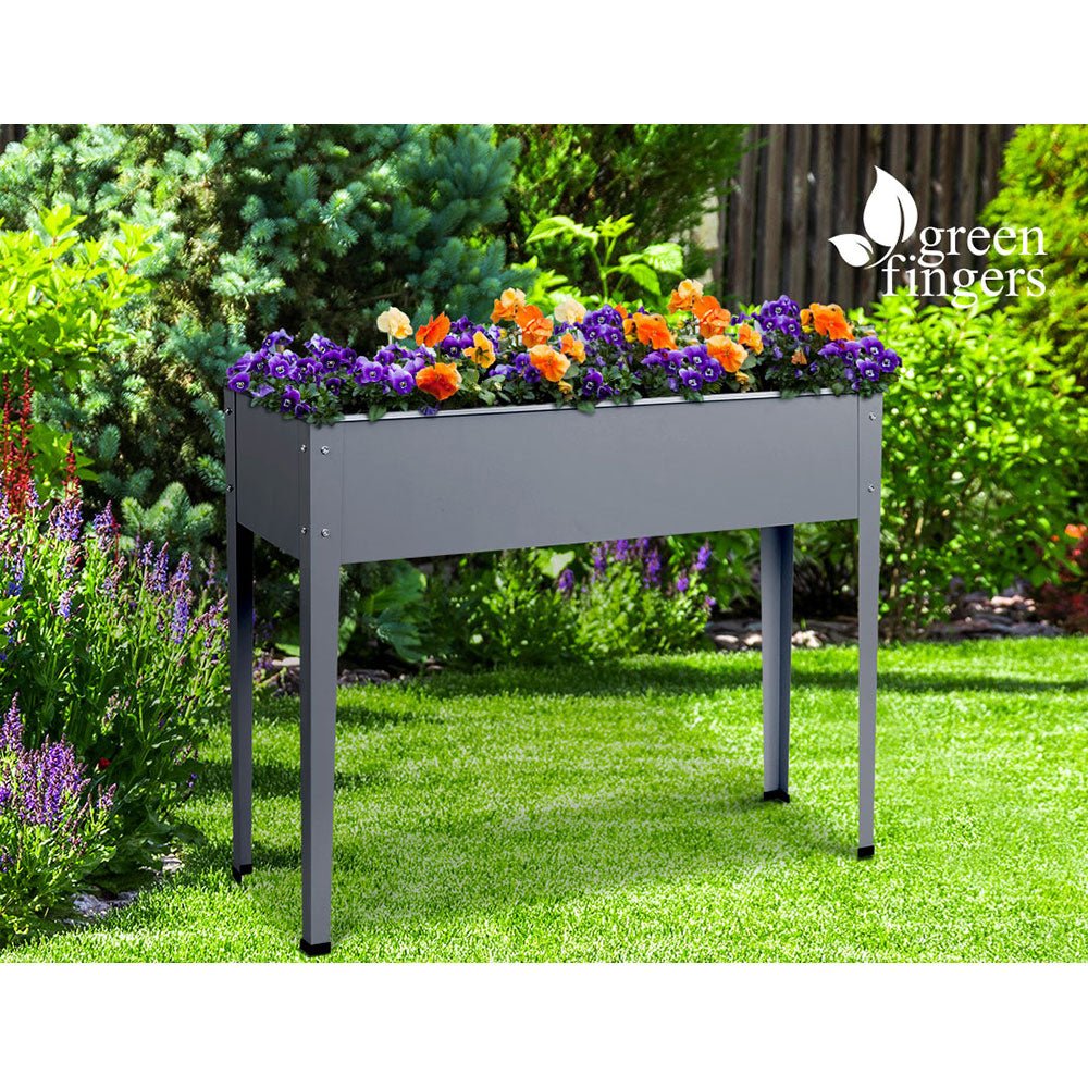 100X80X30CM Galvanised Steel Raised Planter Standing Box
