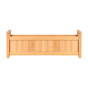 Greenfingers Garden Bed Raised Wooden Planter Outdoor Box Vegetables 90x30x33cm