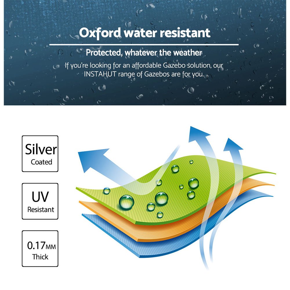 Pop Up Gazebo Marquee | 3x3 | Outdoor Camping | Wedding Folding