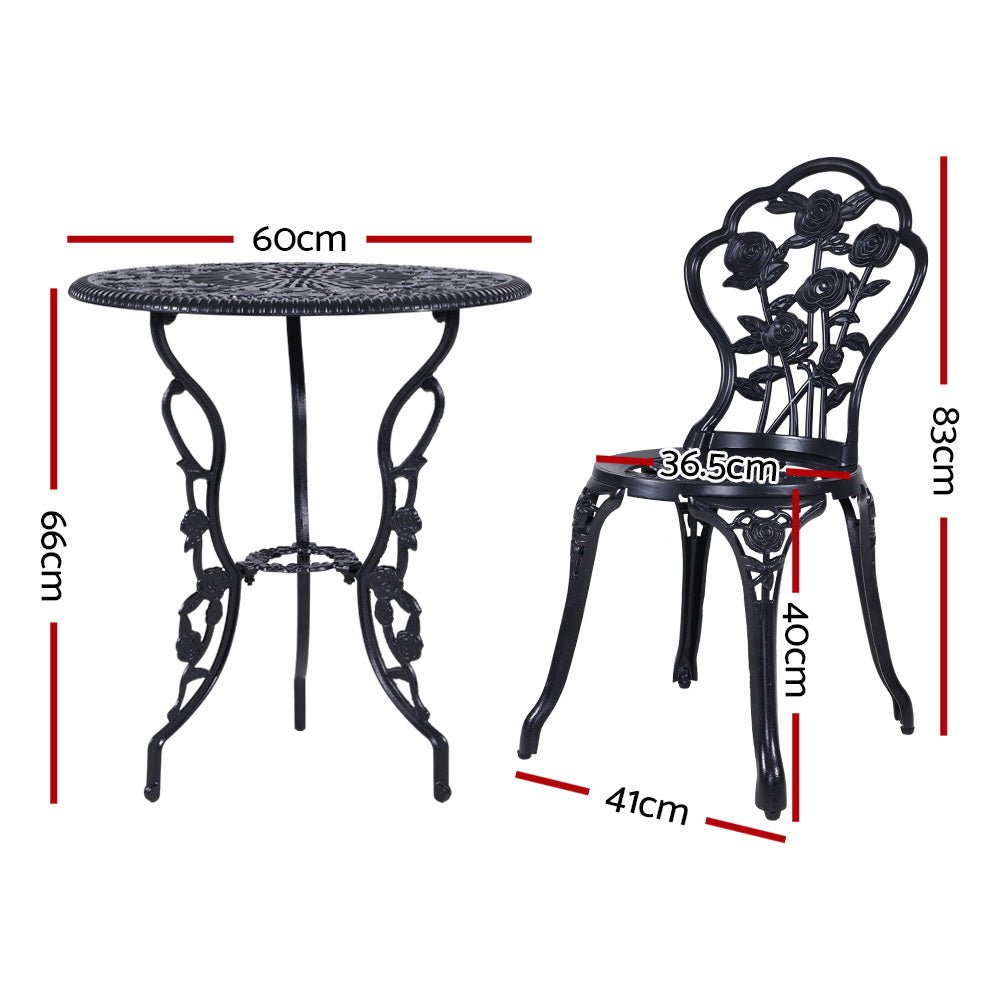 3PCS Outdoor Patio Chair And Table Set