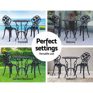 3PCS Outdoor Patio Chair And Table Set