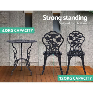 3PCS Outdoor Patio Chair And Table Set