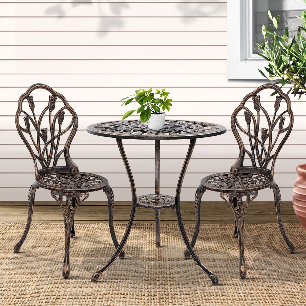 3PCS Vintage Garden Table And Chairs