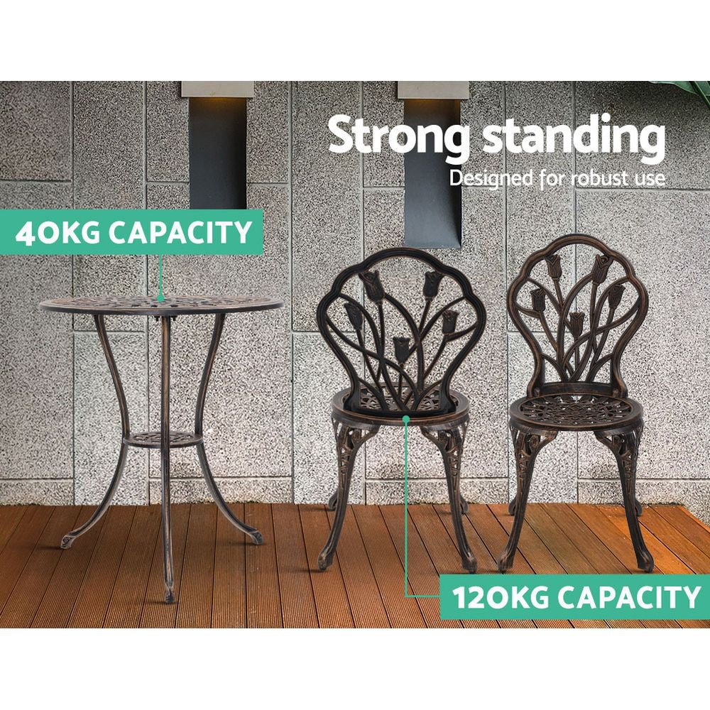 3PCS Vintage Garden Table And Chairs