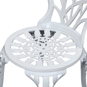 White Garden Chair And Table Set