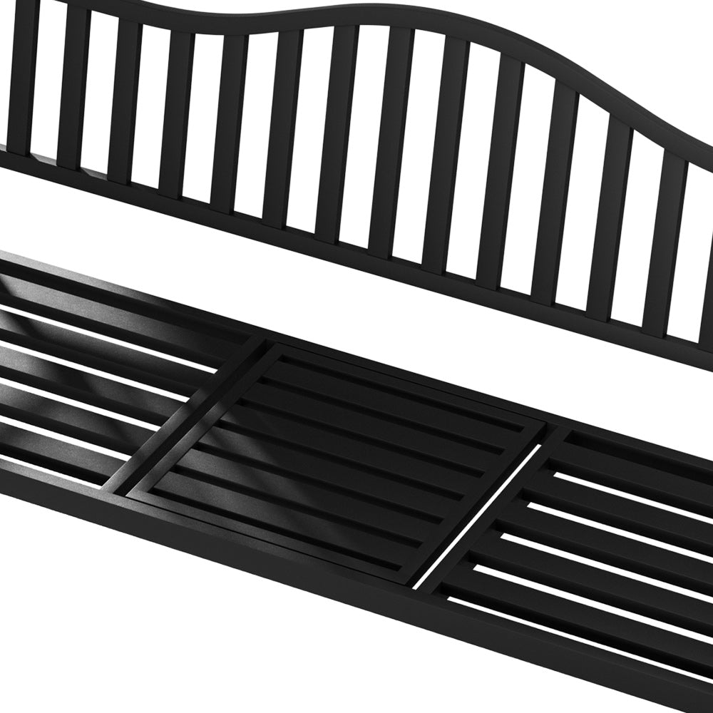 Gardeon Outdoor Garden Bench | Steel Foldable Patio Furniture Loveseat