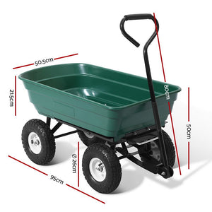75L Garden Dump Cart - 270KG Load Capacity