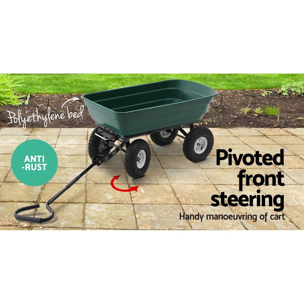 75L Garden Dump Cart - 270KG Load Capacity