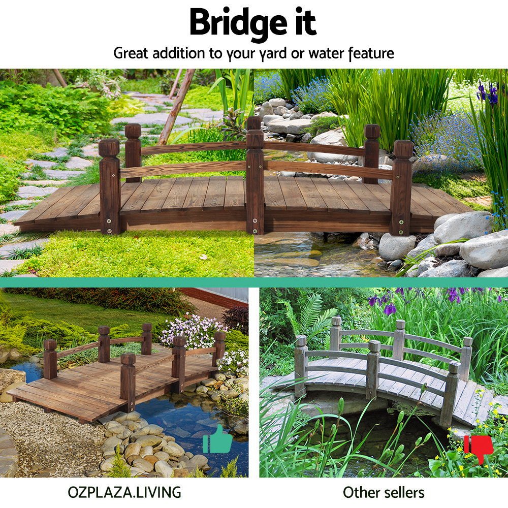 Wooden Garden Bridge 1.6m