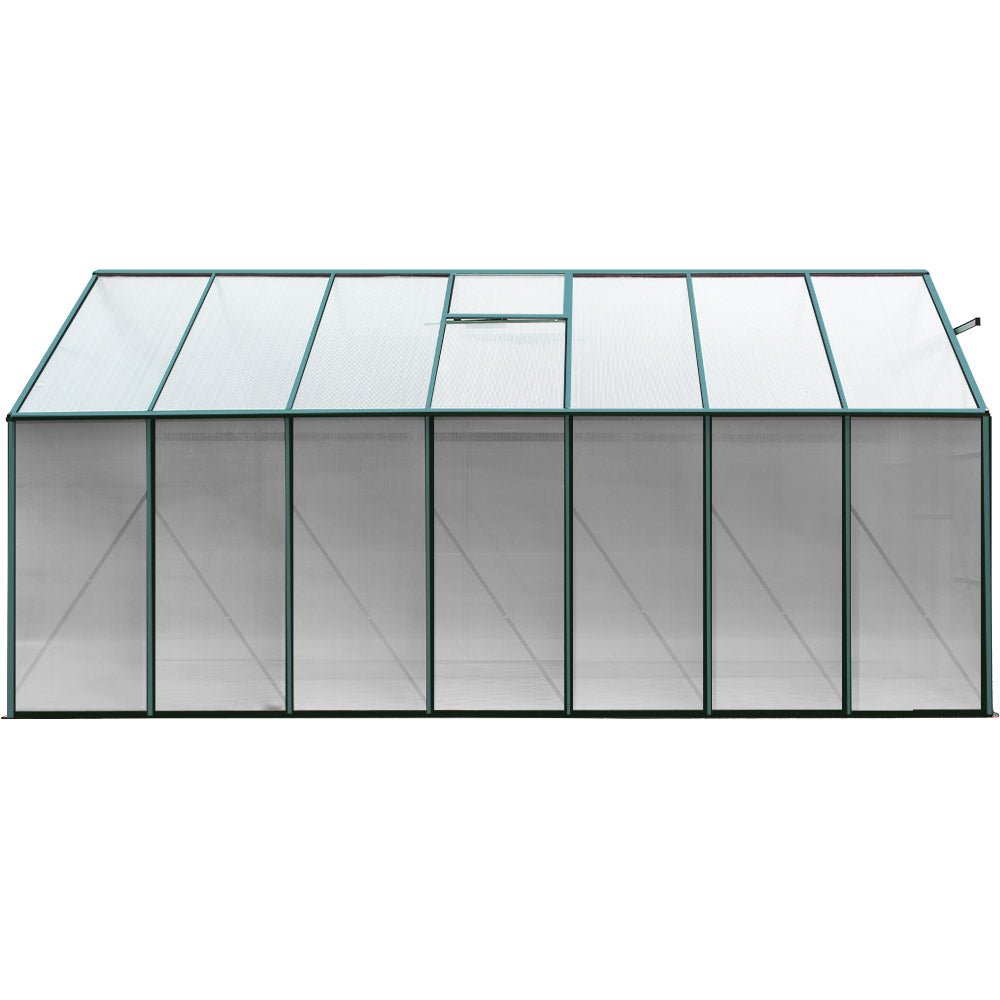 Greenfingers Aluminium Greenhouse Green House Garden Polycarbonate 4.43X2.44M