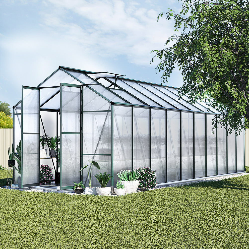 6.3M Polycarbonate Large Greenhouse by Greenfingers