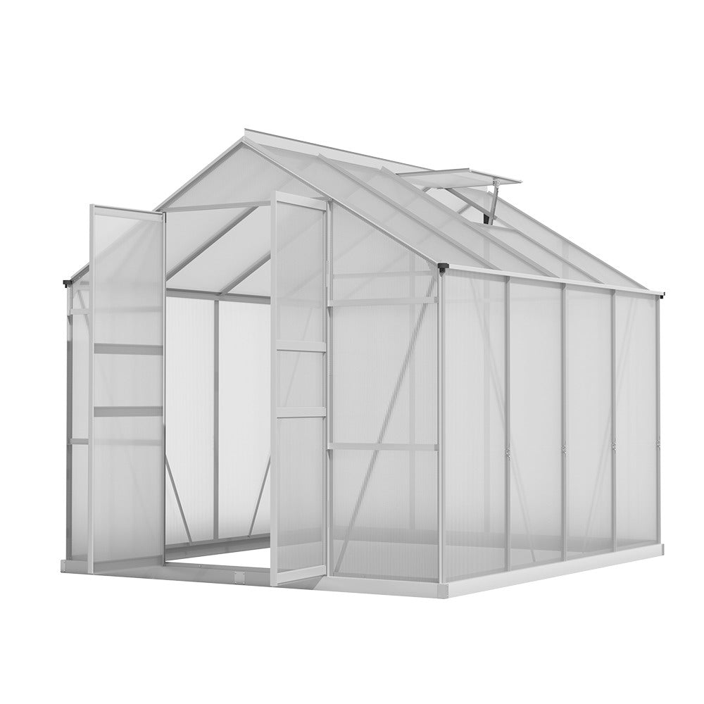 2.4x2.5M Polycarbonate Greenhouse by Greenfingers