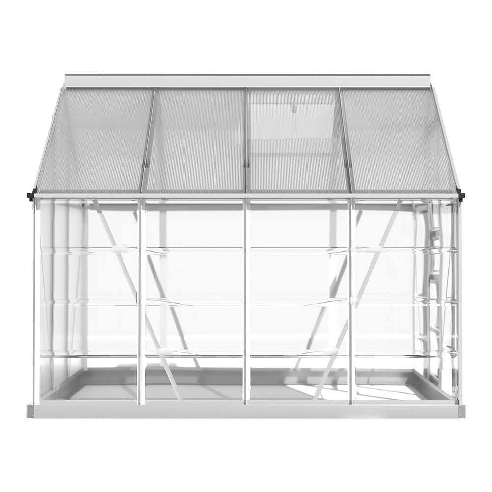 Greenfingers Greenhouse Aluminium Polycarbonate | Garden 248x189x200cm | Green House