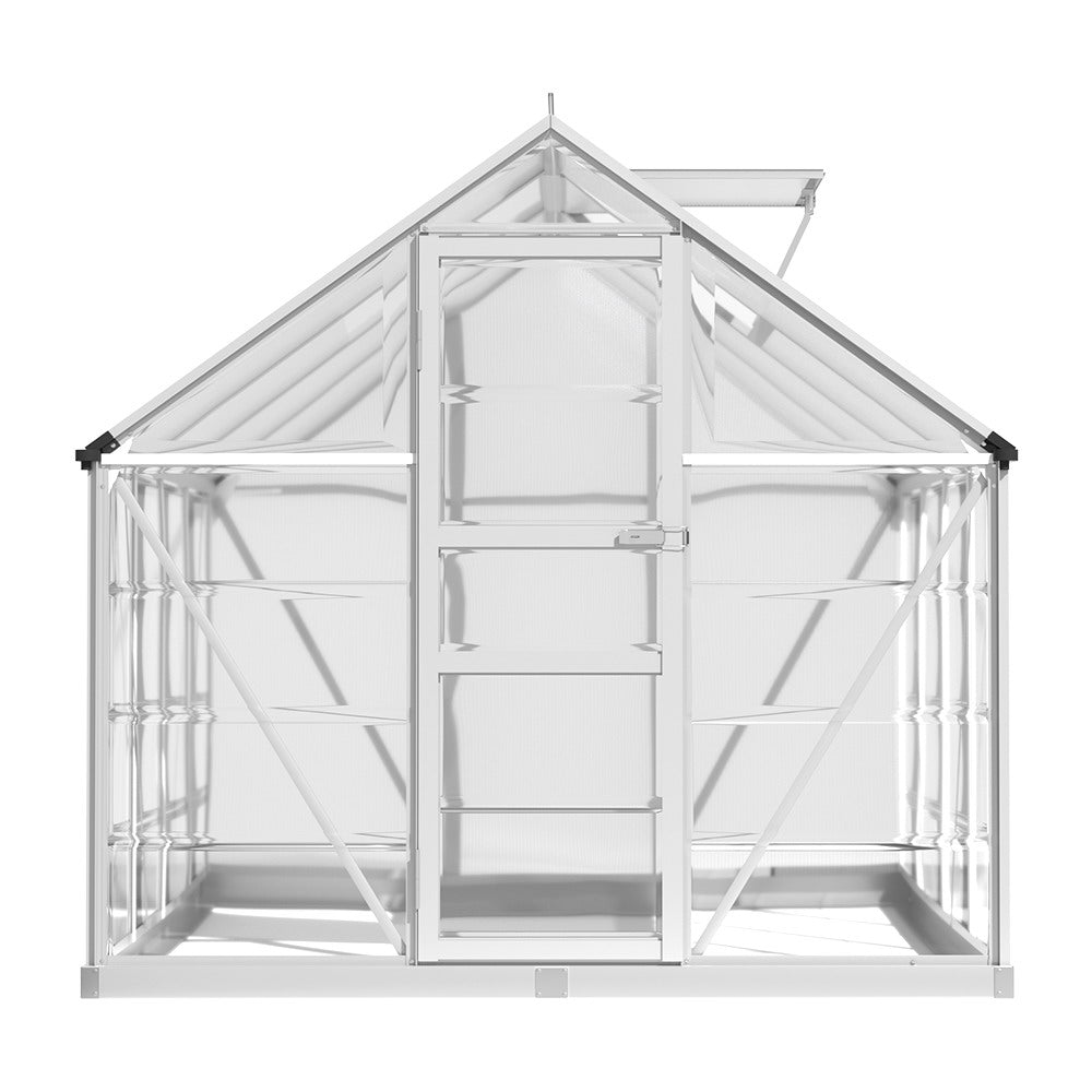 Greenfingers Greenhouse Aluminium Polycarbonate | Garden 248x189x200cm | Green House