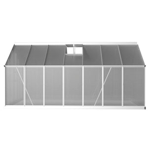 Greenfingers Greenhouse Aluminium Green House Polycarbonate Garden Shed 4.2x2.5M