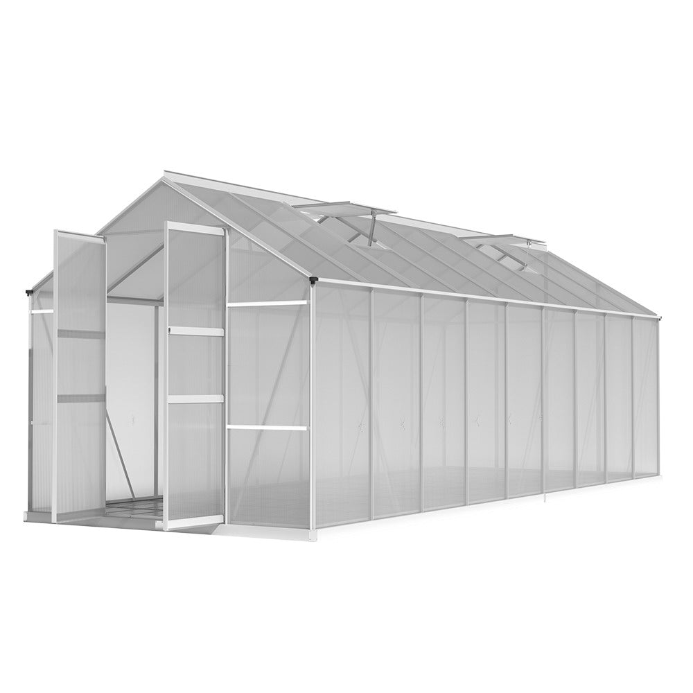 Greenfingers 5.1X2.5M Aluminium Greenhouse with Double Door