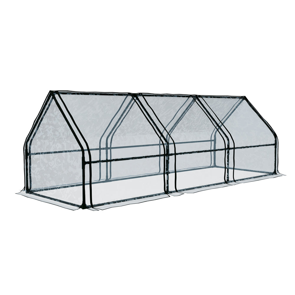 Greenfingers Greenhouse 270x92cm | Flower Garden Shed PVC Cover Frame | Green House