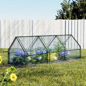 Greenfingers Greenhouse 270x92cm | Flower Garden Shed PVC Cover Frame | Green House