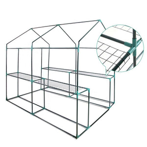 Clear Greenhouse Garden Shed 1.9M X 1.2M