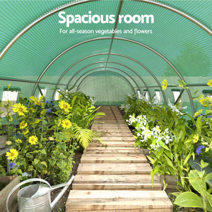 Greenfingers Greenhouse Walk in Green House Tunnel Dome 9x3x2M