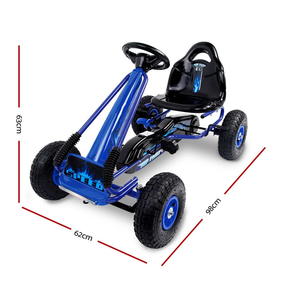 Kids Blue Pedal Ride On Go Cart