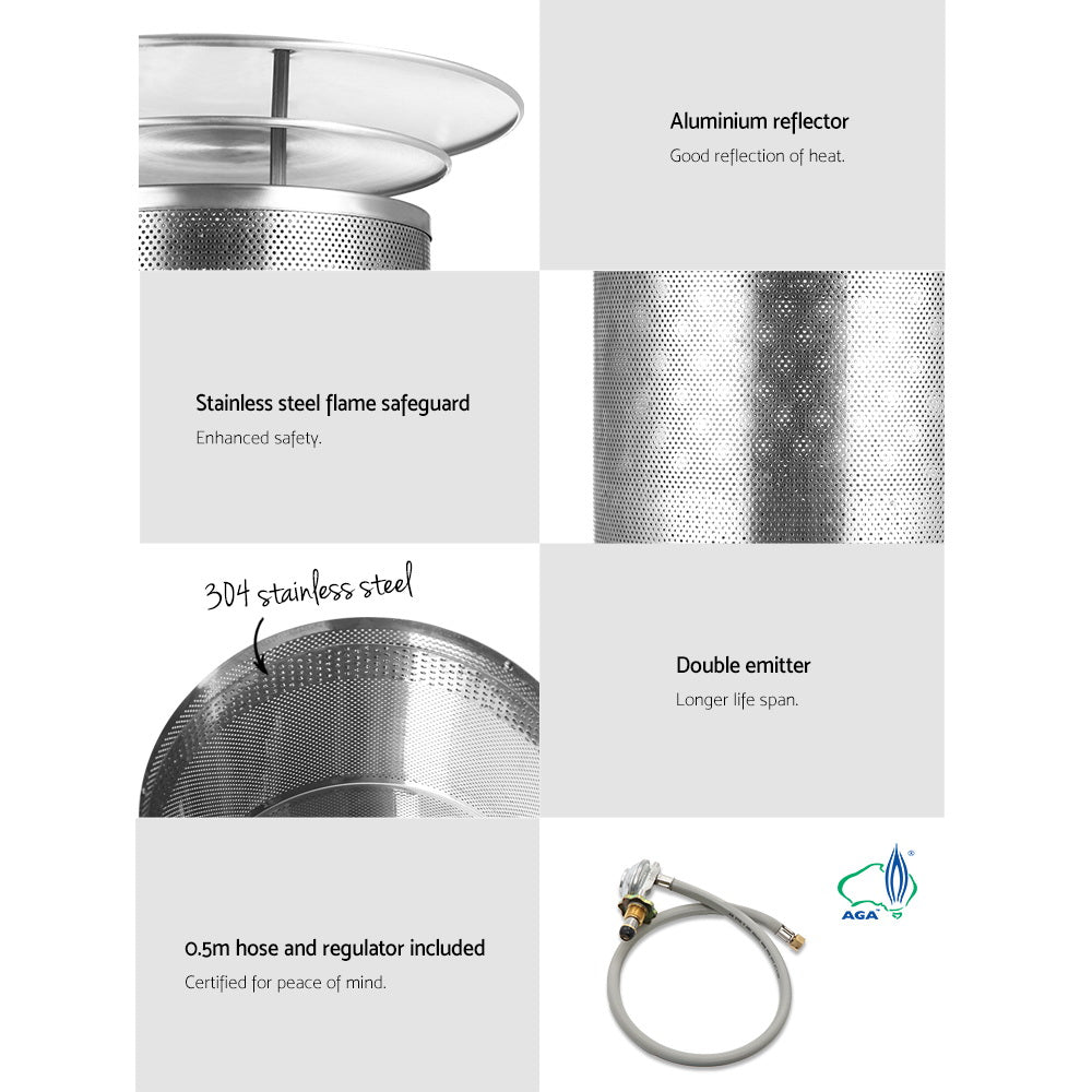 Gas / LPG Butane Heater With Black Stand