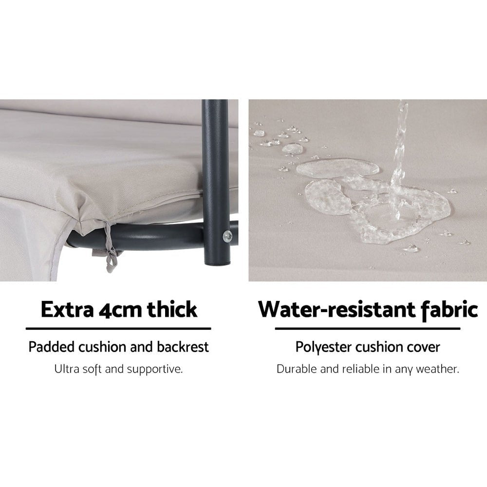 Outdoor Swinging Hammock Chair - 3 Seater