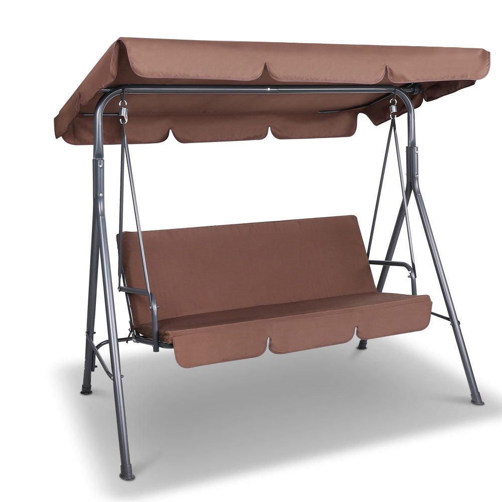 Outdoor Canopy Swing Chair - 3 Seater
