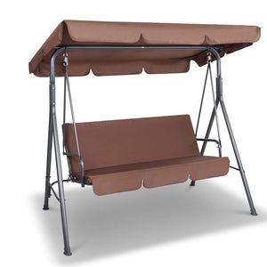 Outdoor Canopy Swing Chair - 3 Seater