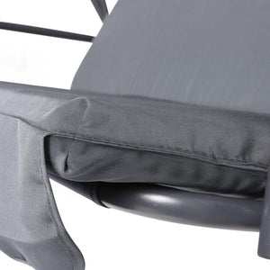 Grey Outdoor Swinging Chair / Hammock Bench Seat