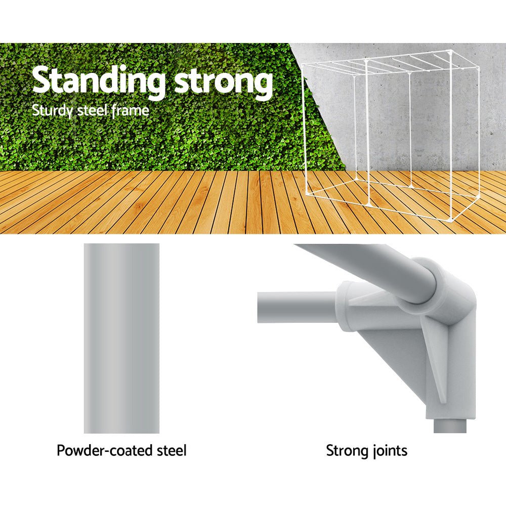 Gf Hydroponic Grow Tent 2.4m x 1.2m x 2m / 600D Oxford