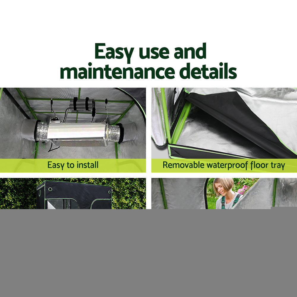 Greenfingers Grow Tent 2200W LED Grow Light Hydroponic Kit - 2.4x1.2x2M