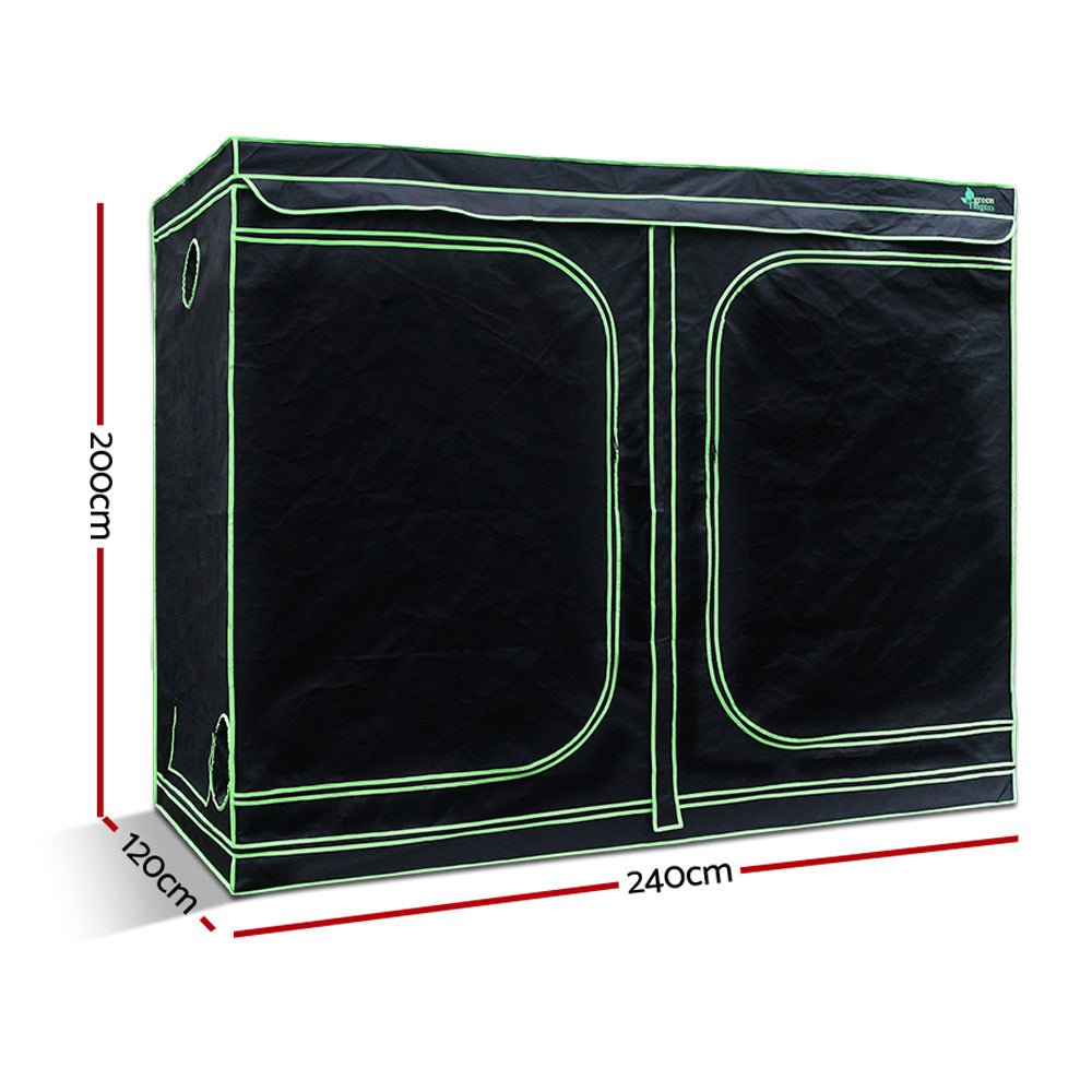 Gf Hydroponic Grow Tent 2.4m X 1.2m X 2m / 1680D Oxford