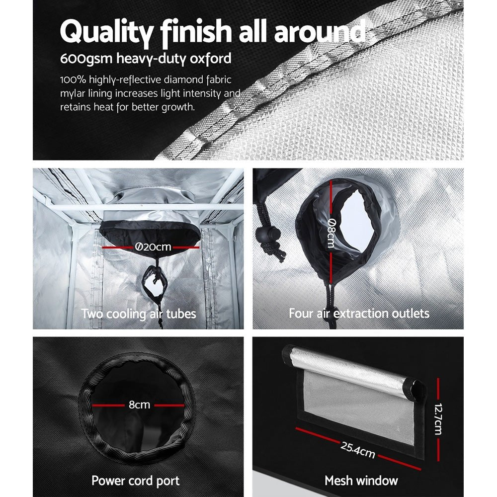 Gf Hydroponic Grow Tent 60 X 60 X 90CM / 600D Oxford