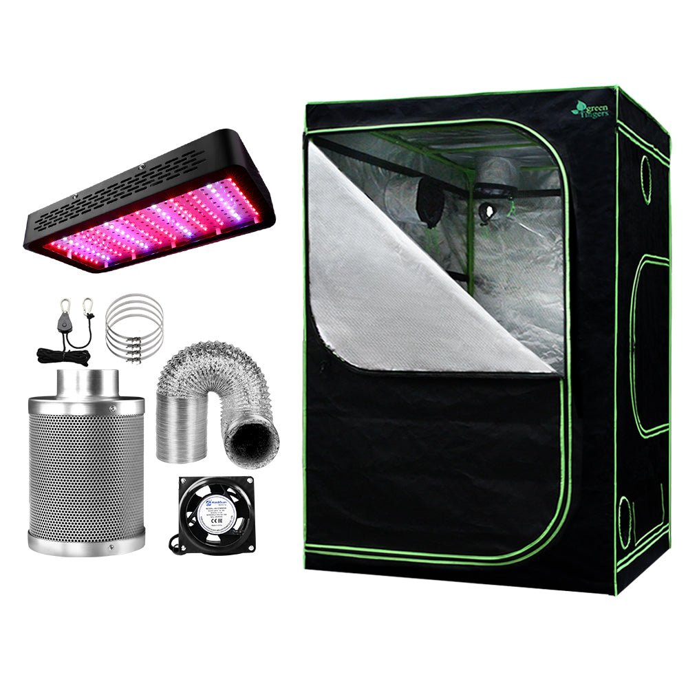 Hydroponic LED Grow Light Kit - 150X150X200cm + 6" Ventilation