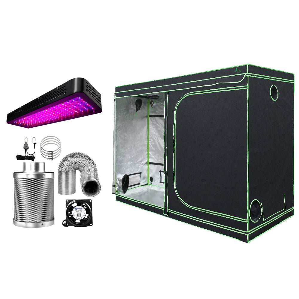 Hydroponic LED Grow Light Kit - 280X140X200cm + 6" Ventilation