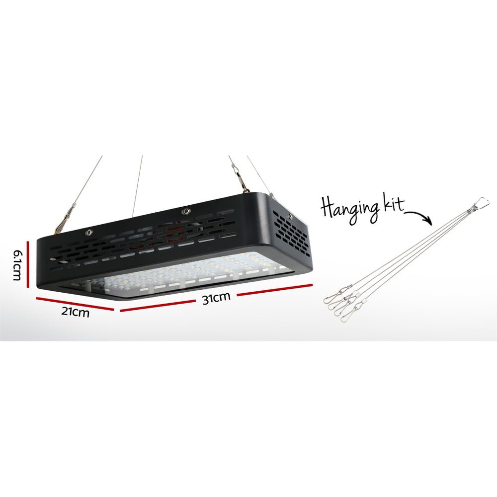 Hydroponic LED Grow Light Kit - 80X80X160cm + 4" Ventilation