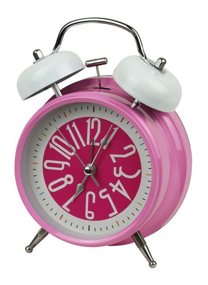 Girls Pink Retro Alarm Clock