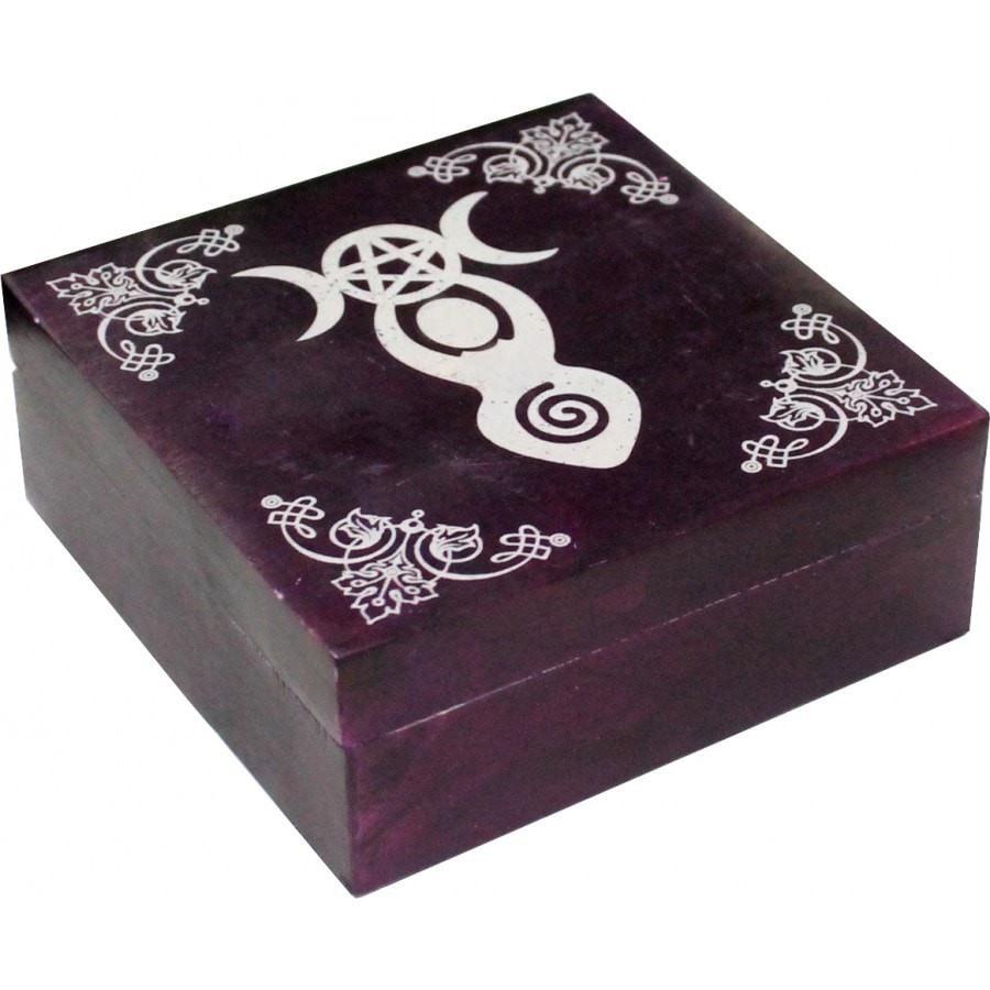 Goddess Soapstone Box